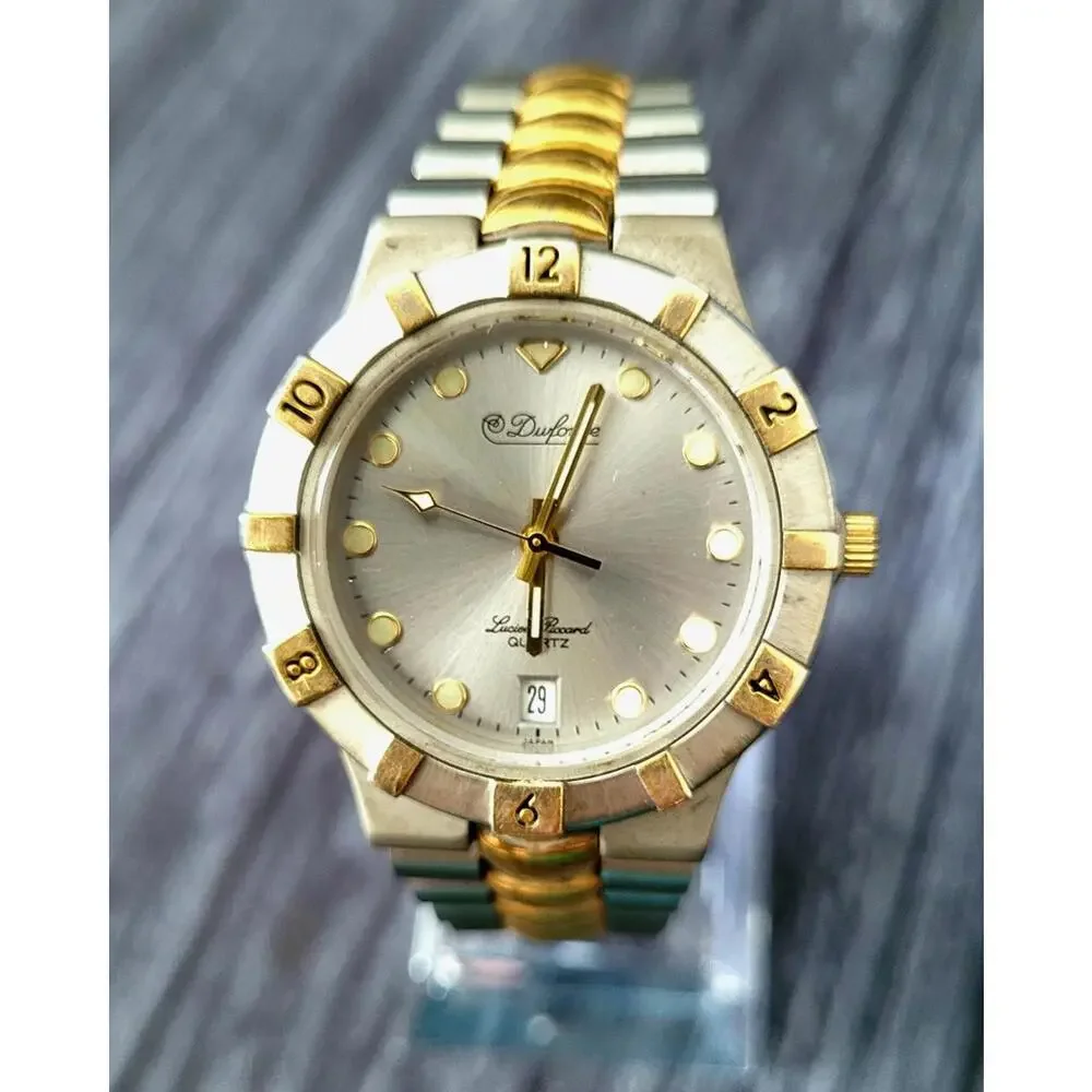 Vintage Very Rare Men's Dufonte‎ Lucien Piccard Diver Watch